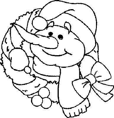 Bałwany kolorowanki